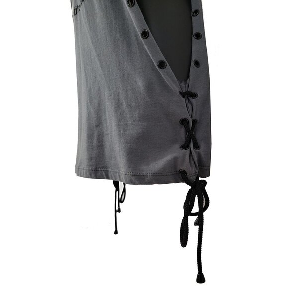 Mom Petit Cherie Women's Gray Sleeveless Tank Top - Picture 8 of 9